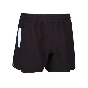 Short de compression 2 en 1 pour hommes de haute qualité jambe droite tissé séchage rapide couleur unie short de sport décontracté course à pied basket-ball - Product Image 2