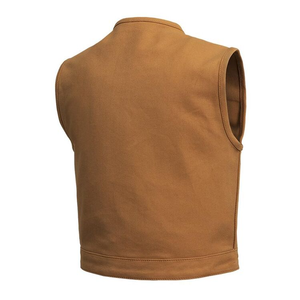 Elegante nueva ropa informal de alta calidad de talla grande de moda sin mangas hombres Chaleco de lona motocicleta hombres usan Chaleco de lona - Product Image 4