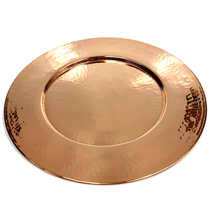 Plaque de chargeur en cuivre la plus tendance finition marteau brillant chargeur en métal non tachable sous plaque qualité supérieure standard premium - Product Image 1