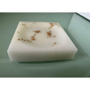 Porte-savon carré moderne portable à drainage automatique, en résine brillante de luxe, finition de surface personnalisée pour salle de bain - Product Image 3