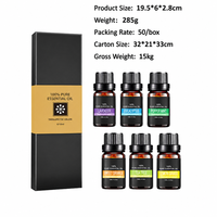 Ensemble d'huiles essentielles végétales hydrosolubles, diffuseur d'arômes, bougie, collection de parfums d'intérieur