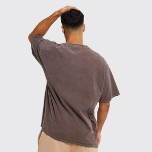 เสื้อยืดคอกลมธรรมดาสำหรับผู้ชายผ้าฝ้าย100% พิมพ์ลายพัฟ2025 - Product Image 6