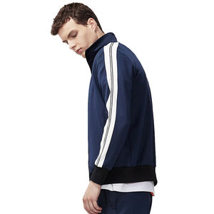 Venta al por mayor de chaquetas de manga regular de los hombres chaquetas casuales clásicas Joggers conjuntos chándal personalizado gimnasio cómodo hombres chándales - Product Image 2