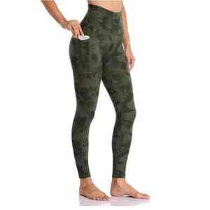 Athletic Sublimation <b>Leggings</b> for Women Custom Design <b>Gym</b> Pants Workout OEM Supplier - Product Image 4