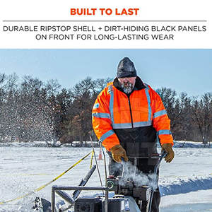 La chaqueta de seguridad reflectante de alta visibilidad para hombre más vendida, diseño personalizado, ropa de trabajo de invierno, fabricación de alta calidad a prueba de agua - Product Image 5