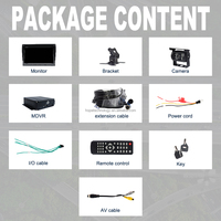 Cámara de Vigilancia para Vehículos, DVR para Automóvil, Grabación de Video AHD 720P, DVR de 4 Canales, Mini Tarjeta SD, DVR Móvil, MDVR Fuera de Línea