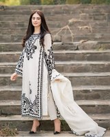 Ensemble Salwar Kameez de créateur en viscose filet, haut à col rond et pantalon Plazo, artisanal non cousu, style afghan spécial, pour fête d'anniversaire