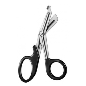 Ciseaux de Bandage avec anneau en plastique noir produits de haute qualité avec votre logo personnalisé au prix d'usine conception OEM - Product Image 1