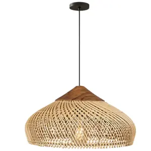 โคมไฟหวาย Zadie ดีไซน์หรูหราสไตล์ฟาง สำหรับตกแต่งบ้าน - Product Image 3