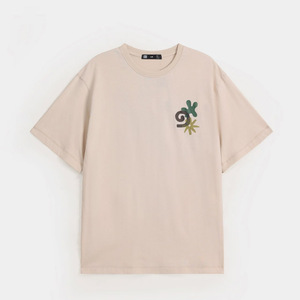 Camiseta Unisex Casual Fit 100% algodón 150 gramos Durable cuello redondo manga corta diseño sólido Streetwear letras impresas camisetas para hombres - Product Image 4