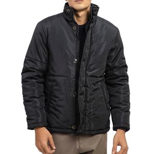 Doudoune légère matelassée pour homme Fermeture à glissière boutonnée noire compressible pour la saison hivernale Caractéristique respirante - Product Image 1