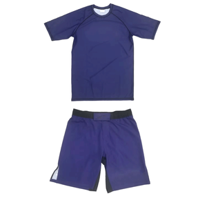 Nouvel équipement d'arts martiaux personnalisable pour Jiu Jitsu Grappling Rash Guard Shirt et ensembles d'entraînement courts - Product Image 1