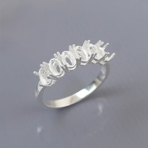 2025 solide 925 argent Sterling 4x6mm forme ovale broche anneau blanc réglage lunette réglage souvenir mémorial anneau fête du travail cadeau - Product Image 4