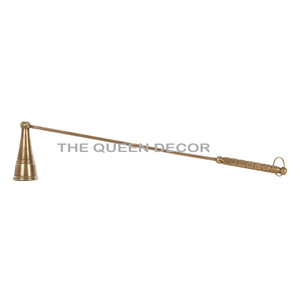 Classic Stylish Brass Metal Unique Shape Gold Finish Modern Fancy Candle Snuffer Newest Elegant Lighting Accent - Product Image 1