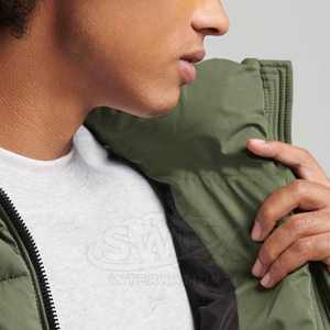 Veste à bulles lavable au design unique pour hommes Veste d'hiver à bulles en polyester mat et respirant pour hommes à vendre - Product Image 6