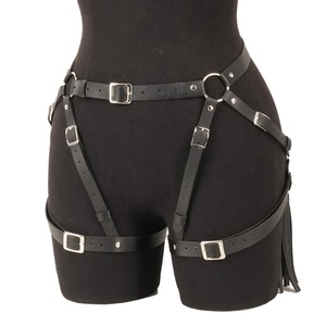 Ceinture porte-jarretelles sexy pour femme en cuir véritable, style gothique, bondage, cuisse, lingerie fétichiste, personnalisable, qualité supérieure - Product Image 2