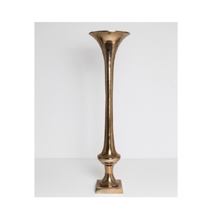 Vase à fleurs en forme de pilier en tôle de meilleure qualité Finition polonaise brillante pour la décoration de salon Design d'intérieur haut de gamme - Product Image 5