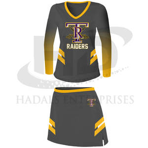 Uniforme de pom-pom girl de qualité en matériau durable vêtements de sport uniforme de pom-pom girl à vendre - Product Image 4