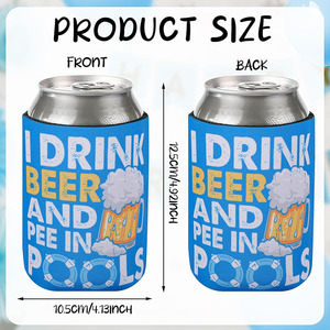 Wholesale Neoprene Can Cooler Sleeve Sublimation Can Stubby Cooler Bag 12oz 330ml Sublimation Blank Can Holder - Product Image 2