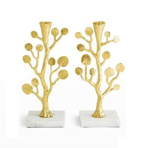 Bougeoir en métal pour éclairage et décoration d'intérieur Bougeoir décoratif élégant à finition antique - Product Image 6