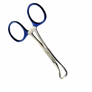 Pinzas de Toalla Profesionales con Mango Recubierto de Azul para Cirugía General, Microcirugía y Procedimientos de Cirugía Plástica - Product Image 4