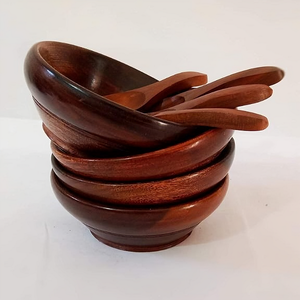 Cuenco Pequeño de Madera para Salsa, Aperitivos y Frutos Secos, Hecho de Madera Natural, Presentación de Cocina y Comedor Sostenible - Product Image 1