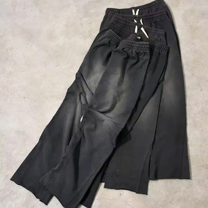 Survêtement court personnalisé, ensemble jogging avec fermeture éclair, ensemble pantalon de survêtement évasé vierge avec impression bouffante, ensemble sweat-shirt à capuche, ensemble de survêtement personnalisé - Product Image 5