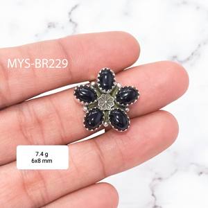 แหวนพลอยออนิกซ์ดำ แหวนเงินแท้ 925 ทำมือ - Product Image 1