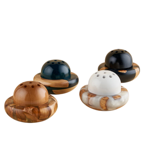 Brûleur d'encens en métal doré au design élégant Base en bois Bakhoor personnalisé pour la maison, le bureau et les parfums aromatiques - Product Image 5