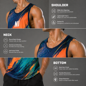 Camiseta sin Mangas de Algodón de Alta Calidad para Hombre, Chaleco Deportivo para Gimnasio, Fitness, Verano, Estilo Casual Oversize - Product Image 1