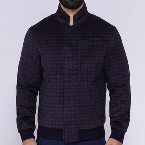 Chaqueta con Botones Personalizable del Fabricante Directo, Cuello de Piel Azul, Manga Larga, Estilo Urbano de Invierno, Ropa para la Nieve, Alta Calidad ODM, Azul Gris - Product Image 1