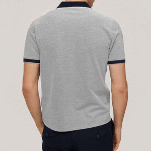 Camisas Polo de Color Gris y Negro Estilo 2026 para Hombre, Ropa de Talla Grande, Algodón Transpirable, Corte Holgado, Camisa Polo de Verano para Hombre - Product Image 5