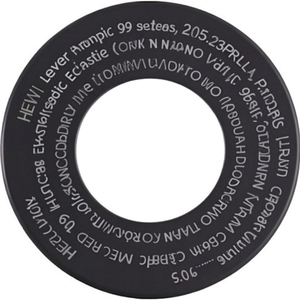 Rosace de levier HEWI 305.23PBRLN 99 en plastique avec écrou rond de 10,5 mm d'épaisseur pour l'artisanat - Product Image 3