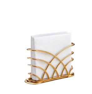 Brass Napkin holder Rectangle Design Dinner <b>table</b> Decorative Brass Napkin Holder Stand Best Selling Sale - Product Image 5