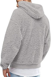 Custom logo <b>mens</b> <b>sherpa</b> <b>hoodie</b> 100 percent cotton OEM supplier wholesale fast shipping OEM <b>mens</b> heavyweight - Product Image 4