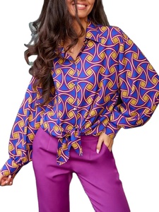 2023 OEM camisa suelta primavera y otoño impresión Digital cómoda Casual camisa de manga larga mujeres al por mayor camisa de mujer ODM - Product Image 2