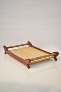 Sci ถาดไม้สำหรับเสิร์ฟอาหารเช้าดีไซน์เนอร์ถาดไม้ทำมือพร้อมที่จับถาดเสิร์ฟอาหารไม้แบบโบราณล่าสุด - Product Image 5