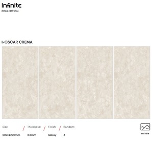 Carreaux anciens de haute qualité, classiques indiens, 600x1200 mm, carreaux de sol brillants, antidérapants, en porcelaine, pour salle de bain, salon, balcon - Product Image 5