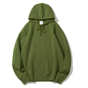 Top Selling Plus Size Men's Drop Shoulder <b>Hoodies</b> 100% Cotton Knitted Print Eco-Friendly Breathable Lightweight Low MOQ <b>Plain</b> - Product Image 3
