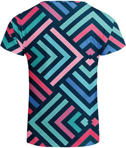 Venta al por mayor de alta calidad en blanco 100% poliéster hombres camisetas para sublimación impresión camisetas timbre - Product Image 2