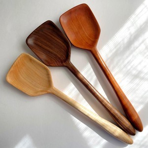 Juegos de espátula de madera natural de suministro del fabricante para utensilios de cocina antiadherentes espátulas de madera para cocinar y hornear - Product Image 6