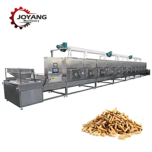 Automatic Yellow Mealworm Insect Tunnel Type Microwave Drying Processing Machinery