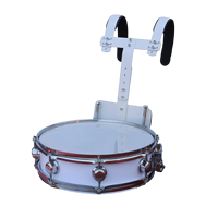 Tambour de marche personnalisé en bois de peuplier 14 x 3,5 pouces, coque de 10 mm pour l'entraînement des fanfare et les performances des groupes