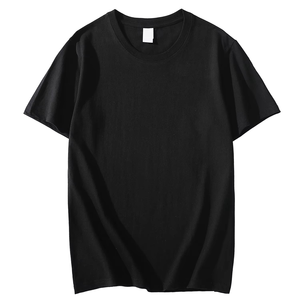 Camiseta de Color sólido 8 colores 2023 nueva manga corta para hombre/mujer libra pesada 220g algodón blanco cuello redondo suelta Top S-4XL - Product Image 2