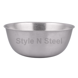 Cuenco para mezclar de acero inoxidable de diseño clásico Vintage de alta calidad, cuenco de Metal único para utensilios de cocina - Product Image 1