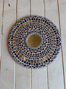 Espejo mosaico púrpura/plata - Product Image 2