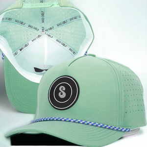 Gorra de Golf con Logotipo Personalizado, Cortada con Láser, Impermeable, con Cierre a Presión, Parche de Goma, Transpirable y Perforada - Product Image 2