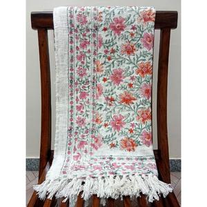 Manta de algodón de lujo con estampado de bloque de mano 100% tela ecológica mantel tejido a mano para cabaña Decoración Para sala de estar Toalla de playa - Product Image 2