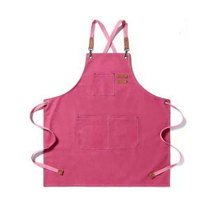 2025 Custom Professional Adjustable Cotton Bib <b>Kitchen</b> <b>Apron</b> Custom Logo Sleeveless Classification - Product Image 4