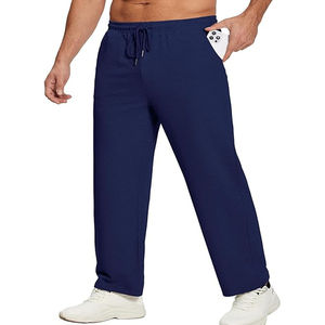 Pantalones Deportivos de Diseñador para Hombre, 100% Algodón, Bordado Personalizado, Cintura Elástica a Media Cintura, Estilo Casual, Pierna Recta, Pana - Product Image 4